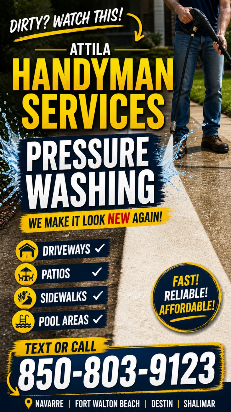 Pressure washing service flyer